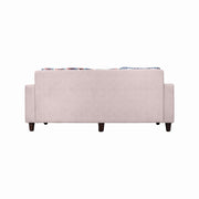 Garnet Grey Fabric 3-Seater Sofa  A Modern Statement in Comfort and Style