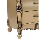 Harmony Night Stand- Elegant Curves with Luxe Gold Finish