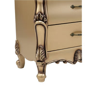 Harmony Night Stand- Elegant Curves with Luxe Gold Finish