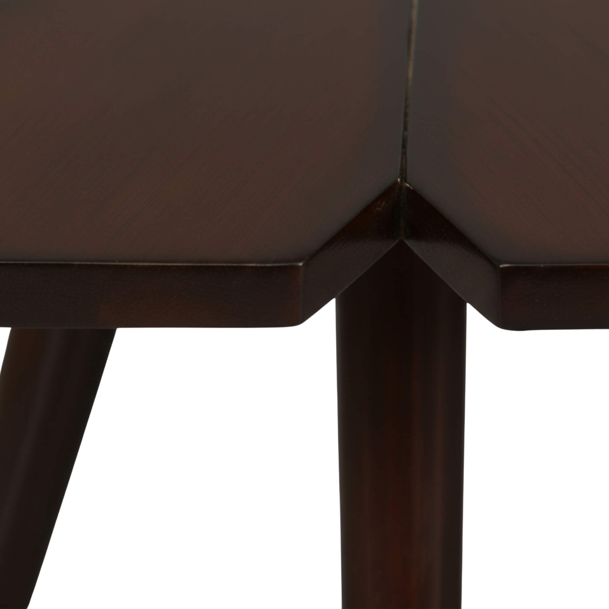 Kamal End Table  Walnut Solid Wood Side Table for Living Spaces