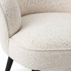 Leisure Chair TY052 - Upholstered Fabric Accent Chair with SS Base