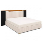 Flute King Bed with Storage – Modern Elegance with Fluted Detailing