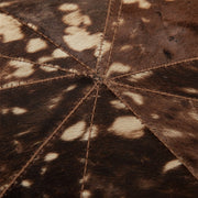 Close-up of a brown butterfly wing with intricate patterns