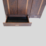 Membrane 3 Door Wardrobe  Elegant Walnut Storage for Modern Living