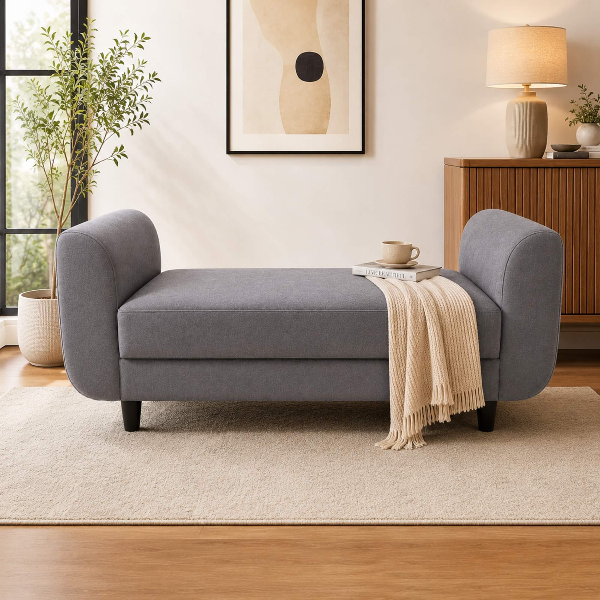 Butterfly Sofa Divider – Sculpted Comfort with Modern Elegance