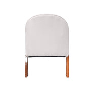 Aspen Beige Fabric Lobby Chair  A Compact, Stylish Accent for Modern Homes