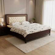 Georgia King Bed with Hydraulic Storage - Refined Solid Wood Comfort with Smart
