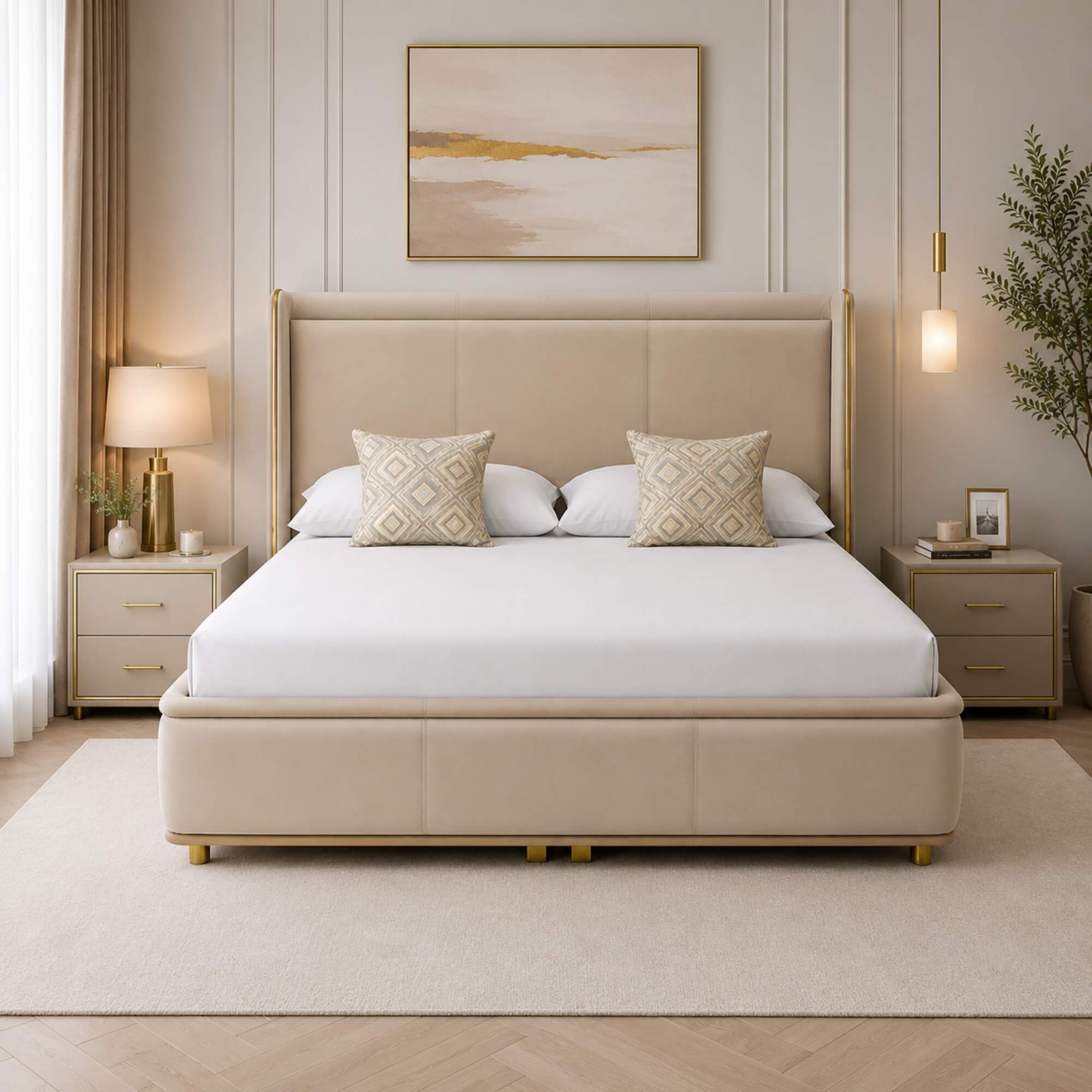 Alaska King Bed with Storage – Sleek Comfort with Modern Luxury