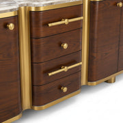 Gulmarg Multiunit with Marble Top – Sculpted Storage with Luxe Finishing