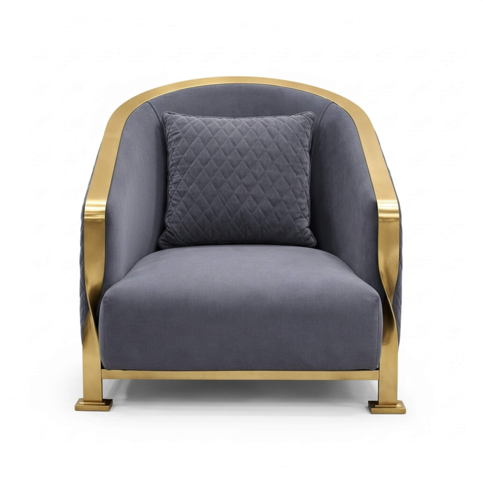 Wishbonn Lobby Chair – Sculpted Elegance with Luxe Detailing