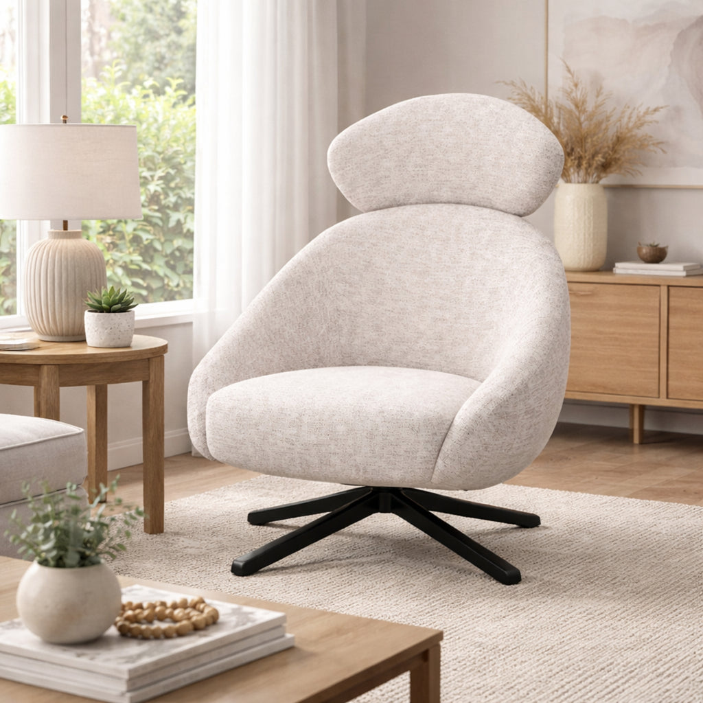 Leisure Chair DY0220 - Upholstered Lounge Chair with SS Base Price: