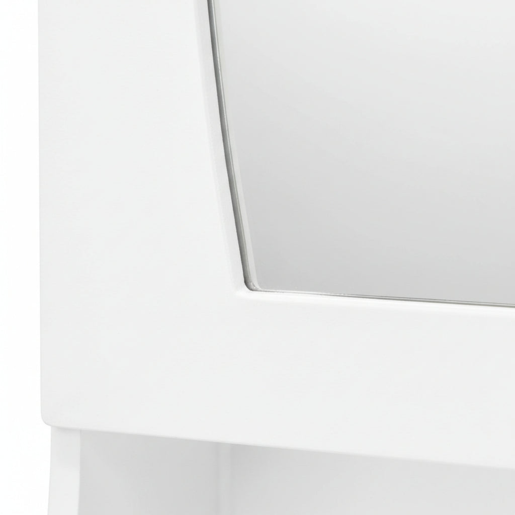 Recon Dressing Table with Mirror  Modern Storage Vanity for Bedroom
