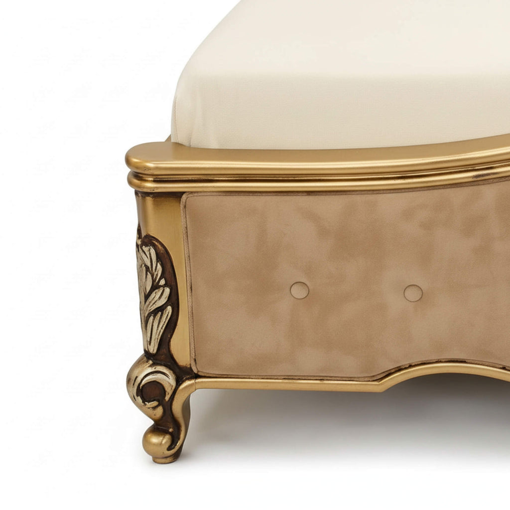 Harmony Carvin King Bed with Storage – Ornate Craftsmanship with Grand Comfort