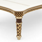 Sapphire 8+1 Seater Marble Dining Table – Classic Grandeur with Ornate Detailing