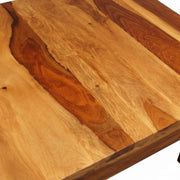 Vermount Coffee Table Small- Solid Wood Accent Table with Natural Grain Finish