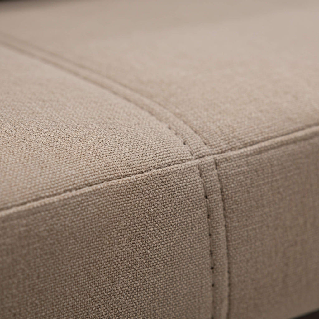 Close-up of beige fabric texture
