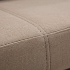 Close-up of beige fabric texture