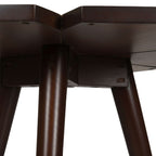 Kamal End Table  Walnut Solid Wood Side Table for Living Spaces