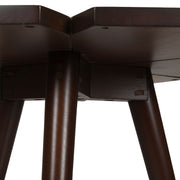 Kamal End Table  Walnut Solid Wood Side Table for Living Spaces