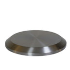 230# End Table  Round Marble-Finish Side Table with Modern Metal Base