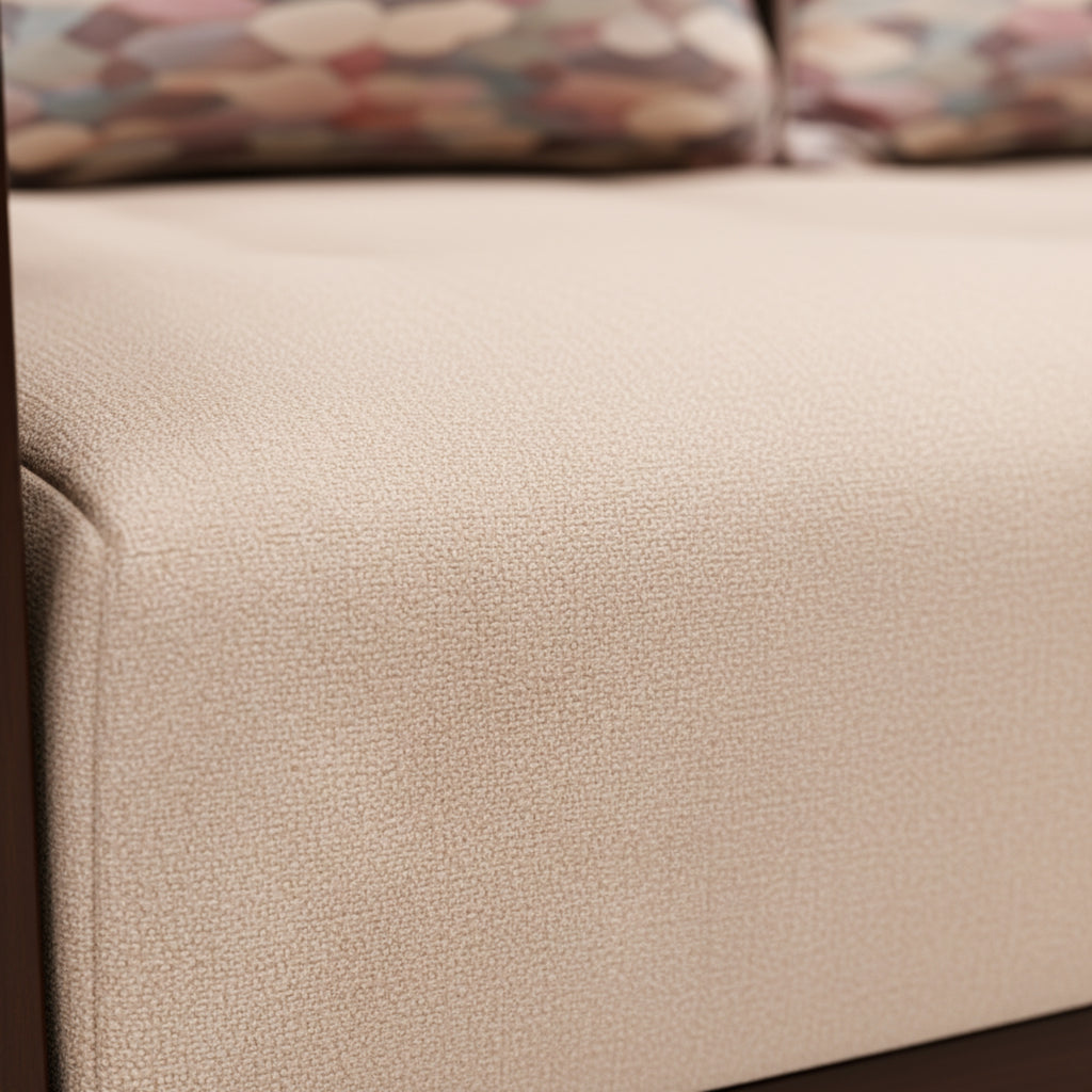 Aspire 3 Seater Sofa – Elegant Teak Wood Comfort for Modern Living