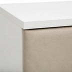 Fortune Night Stand – Compact Elegance with Upholstered Charm