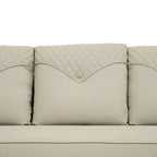 Arabica Modern Blue & Beige Fabric 3-Seater Sofa - Elegant Sofa for Comfortable