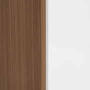 Wooden panel on a white background