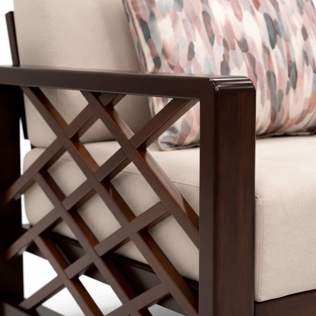 Aspire 1 Seater Sofa – Timeless Teak Wood Comfort