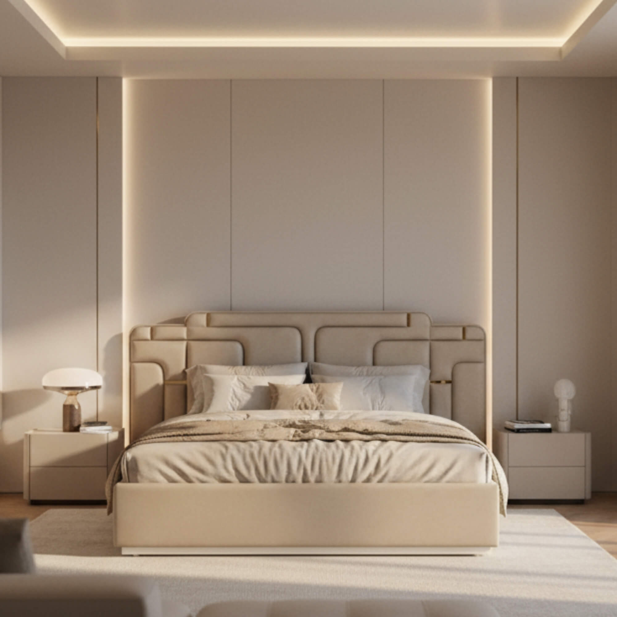 Fortune Upholstered King Bed with Storage – Plush Comfort Meets Smart Living