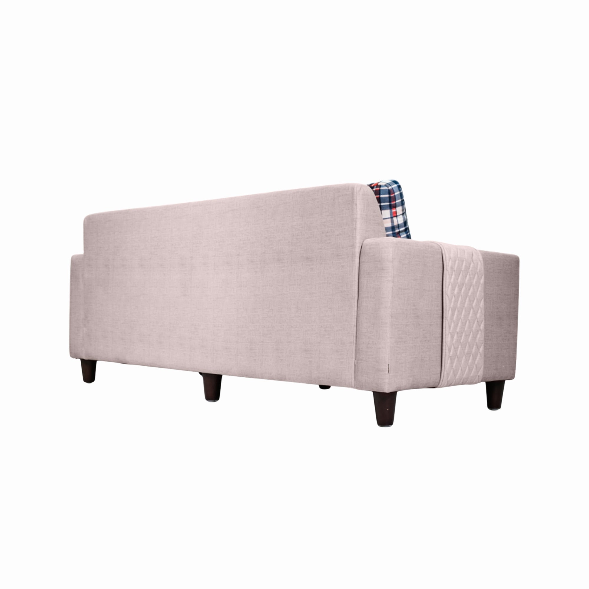 Garnet Grey Fabric 3-Seater Sofa – A Modern Statement in Comfort and Style