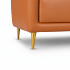 Erica Modern Maroon Leatherette Sofa – A Statement of Comfort & Style