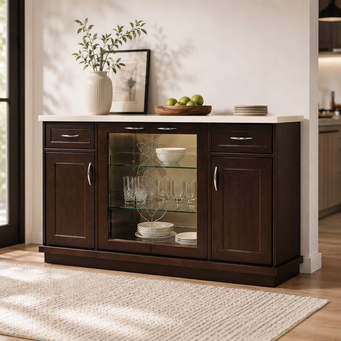 Mendoza Bar Unit- Elegant Hosting with Smart Storage
