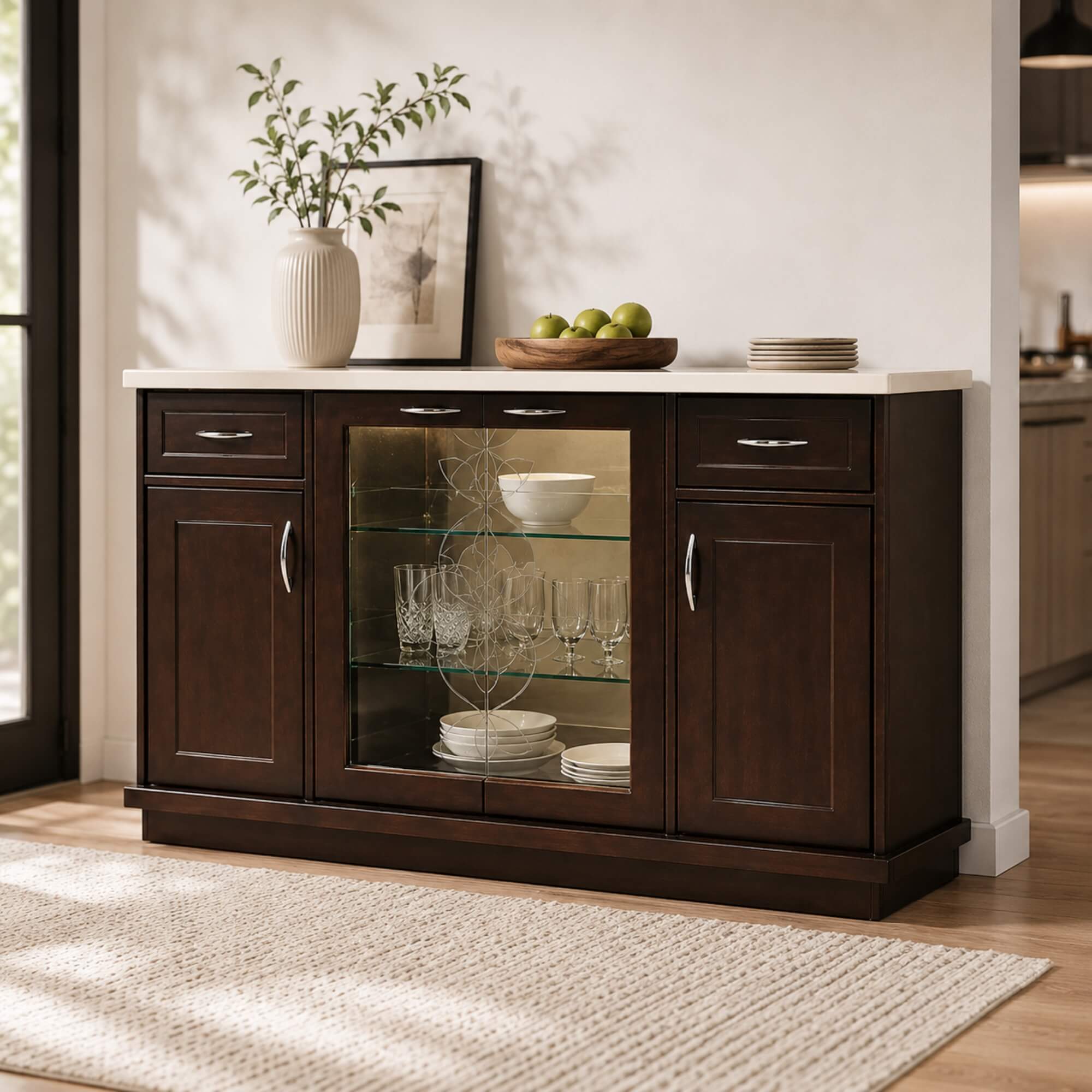 Mendoza Bar Unit- Elegant Hosting with Smart Storage
