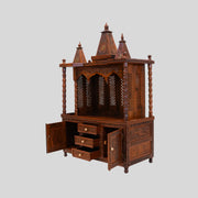 Trilok Handcrafted Wooden Temple  Create a Divine Space at Home