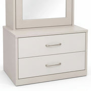 Stunner Dressing Table- Modern Grey Gloss Finish with Smart Storage & Space-Saving Design