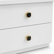 Zebra Night Stand- Bold Style Meets Functional Elegance