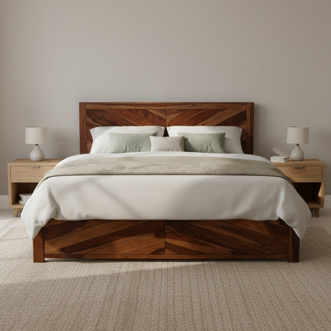 Grove King Bed With Hydraulic Storage â€“ Blend of Elegance and Utility