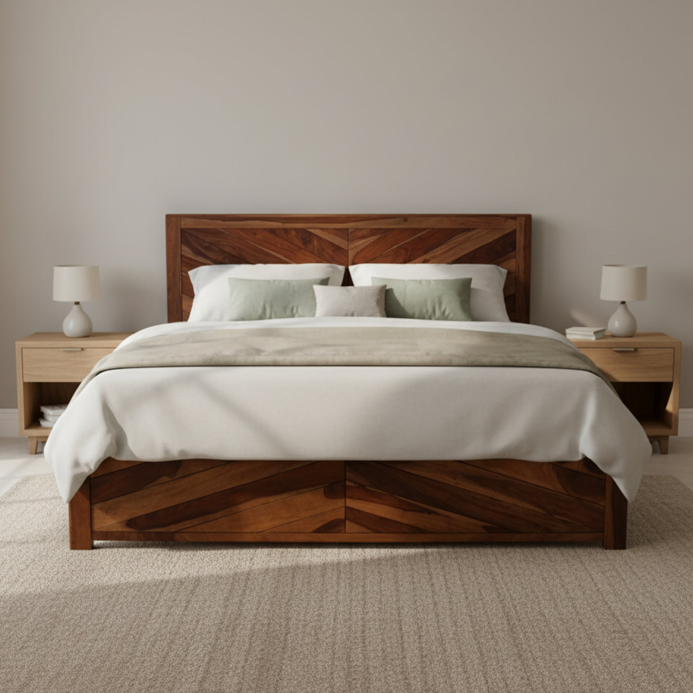 Grove King Bed With Hydraulic Storage â€“ Blend of Elegance and Utility