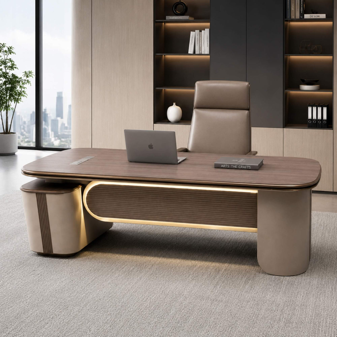 FYA02 Office Table 2.6 M- Luxury Modern Office Table