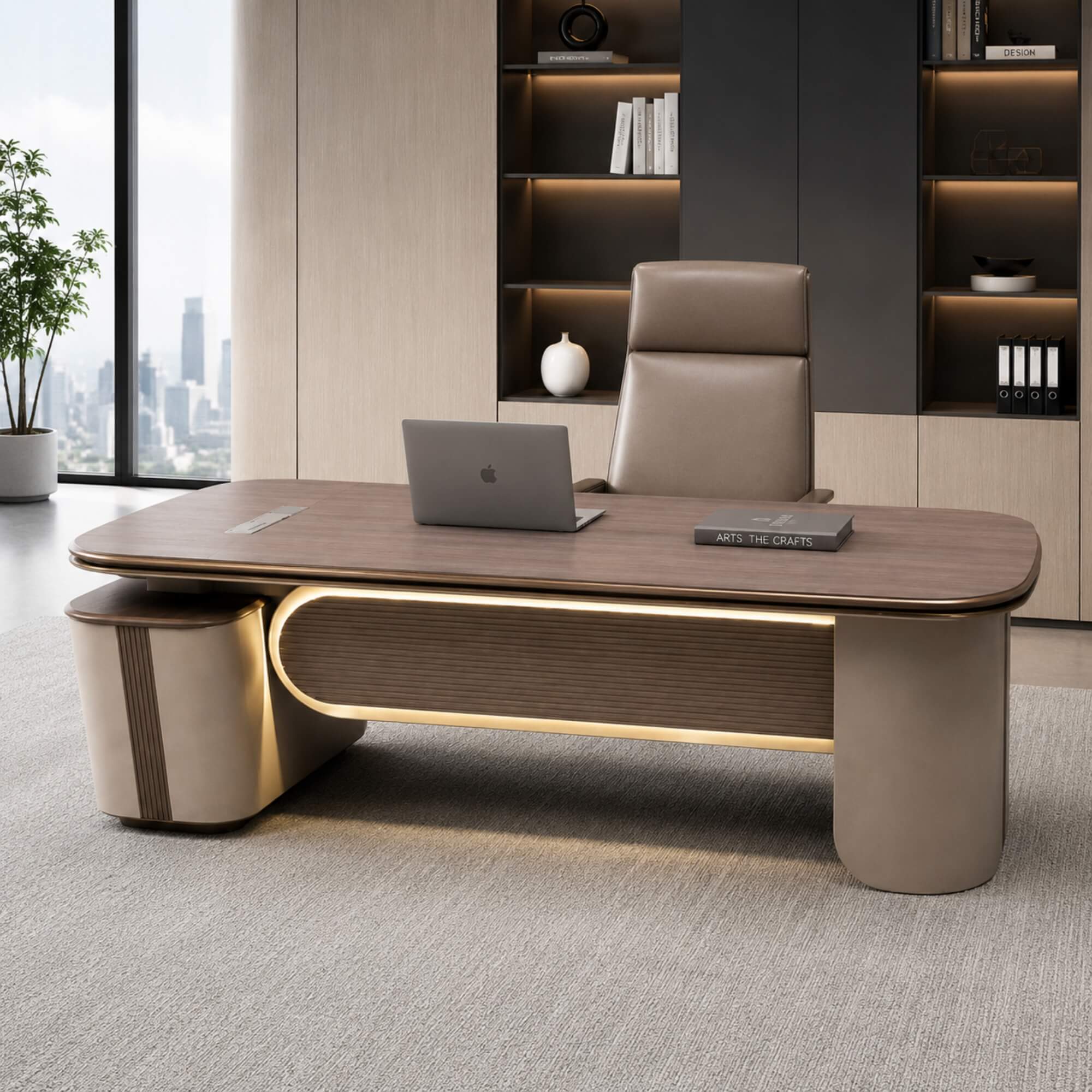 FYA02 Office Table 2.6 M- Luxury Modern Office Table