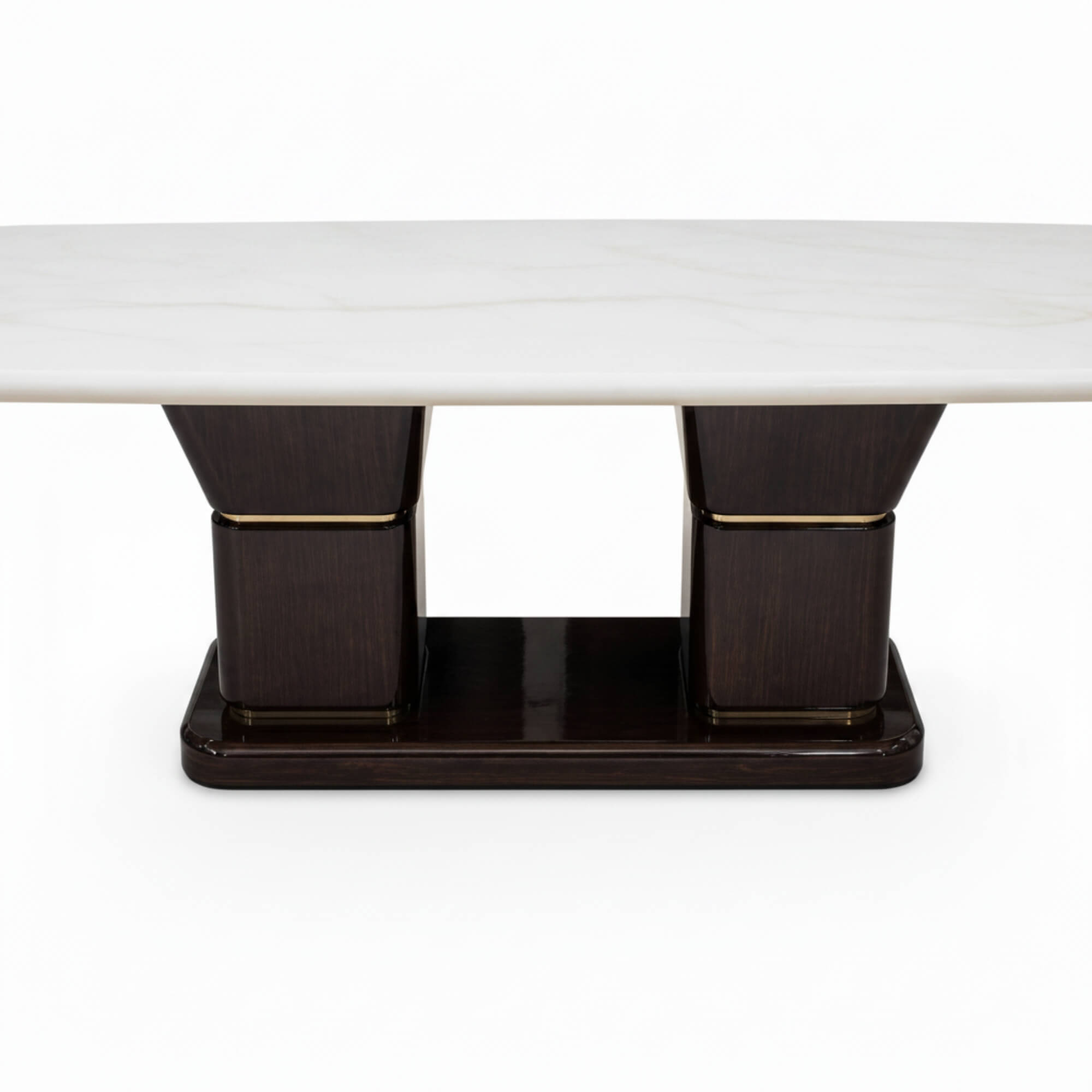 Spike Marble Table 6+1 Seater – Bold Geometry with Luxe Marble Appeal