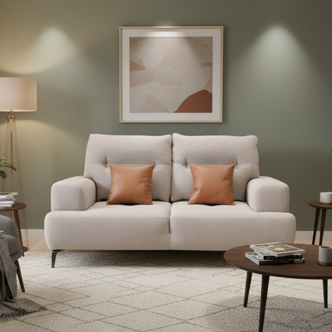 Compass 2-Seater Sofa â€“ A Fusion of Style and Comfort