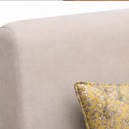 Nicco 3 Seater Sofa- Solid Wood Frame with Quilted Upholstery & Timeless Comfort