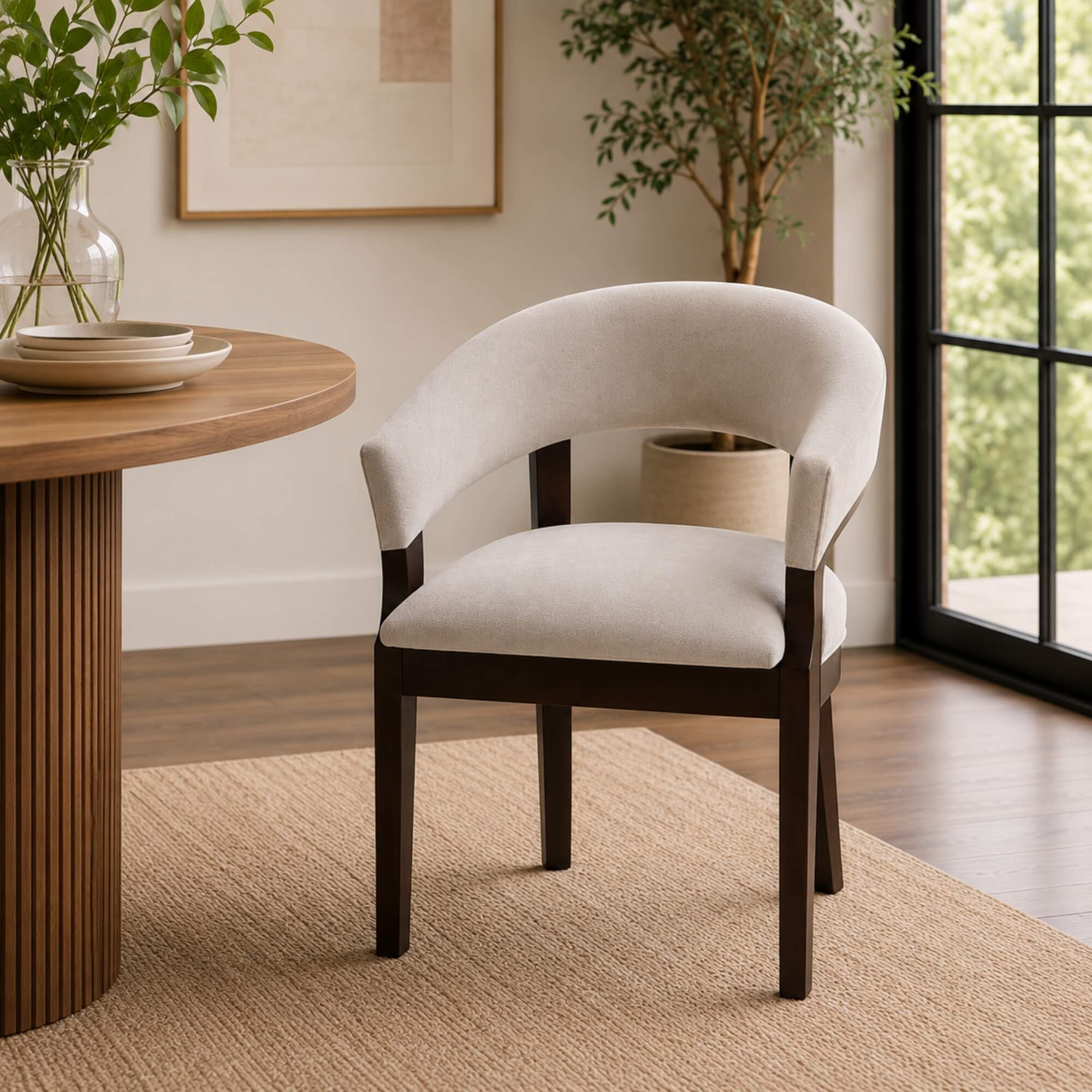 Aura Lobby Chair – Sculpted Comfort with Contemporary Grace
