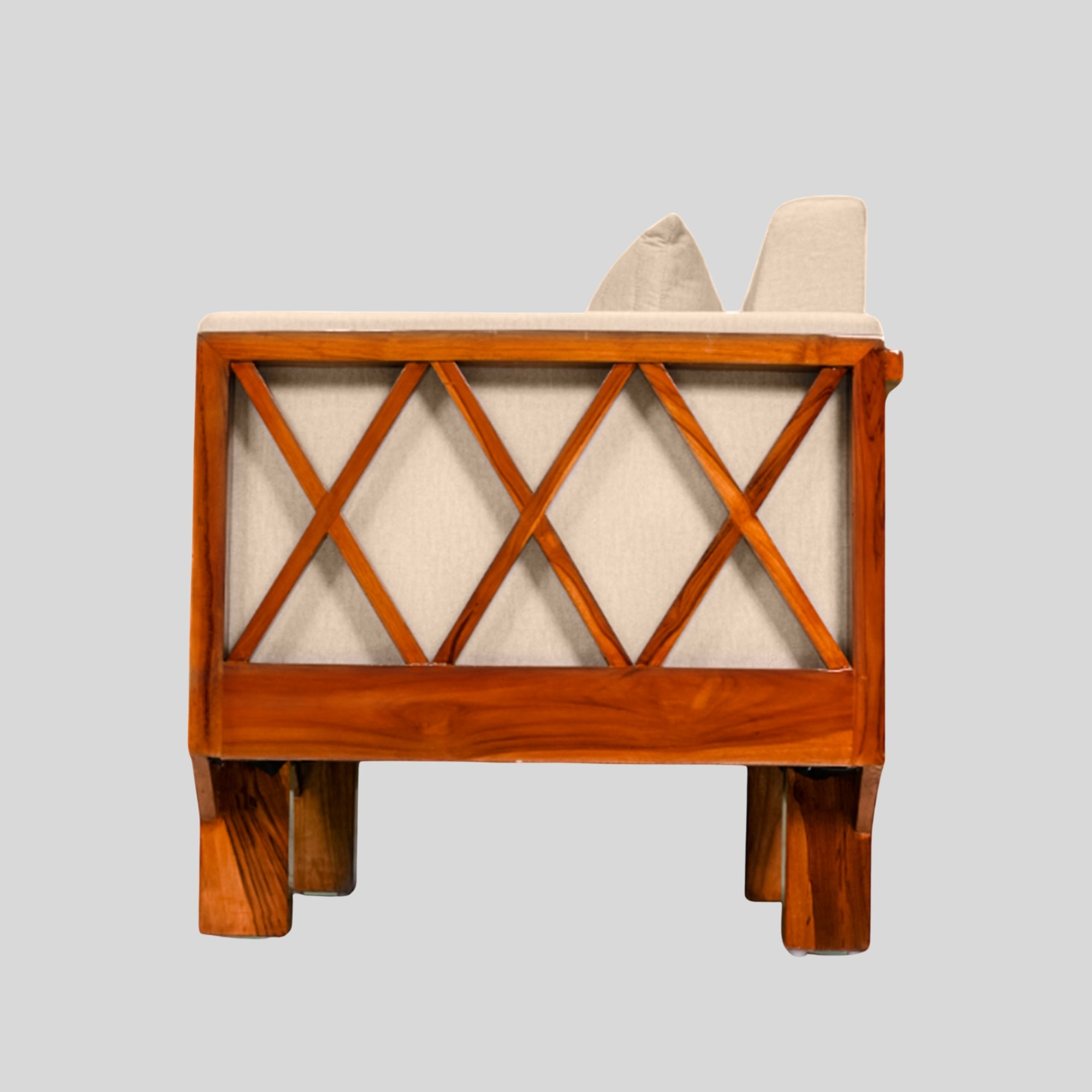 Cross 1-Seater Sofa – A Timeless Blend of Comfort and Elegance