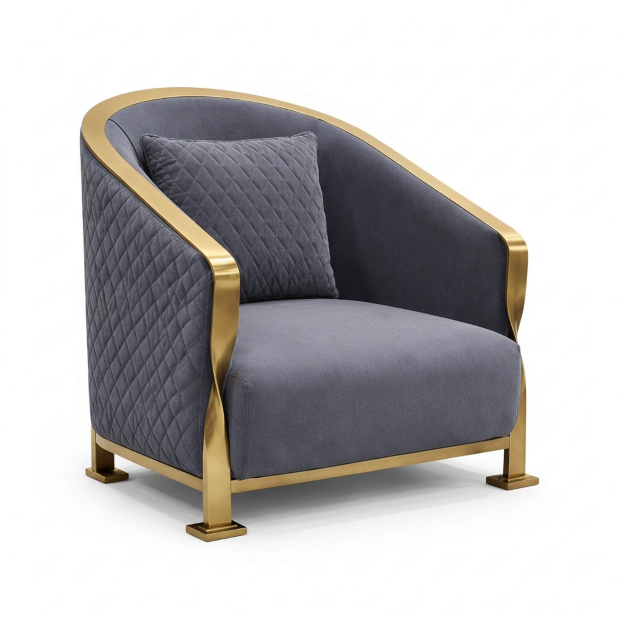 Wishbonn Lobby Chair – Sculpted Elegance with Luxe Detailing