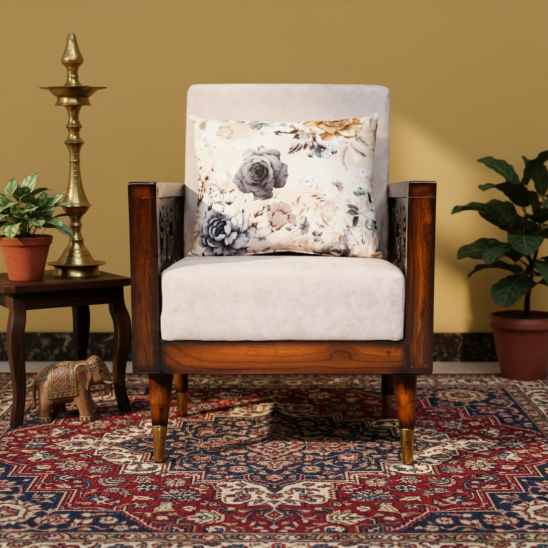 Gear 1-Seater Sofa â€“ Elegance with a Touch of Artistry