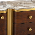 Gulmarg Multiunit with Marble Top – Sculpted Storage with Luxe Finishing