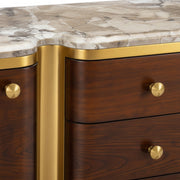Gulmarg Multiunit with Marble Top – Sculpted Storage with Luxe Finishing